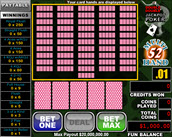 double double jackpot poker 52 hands