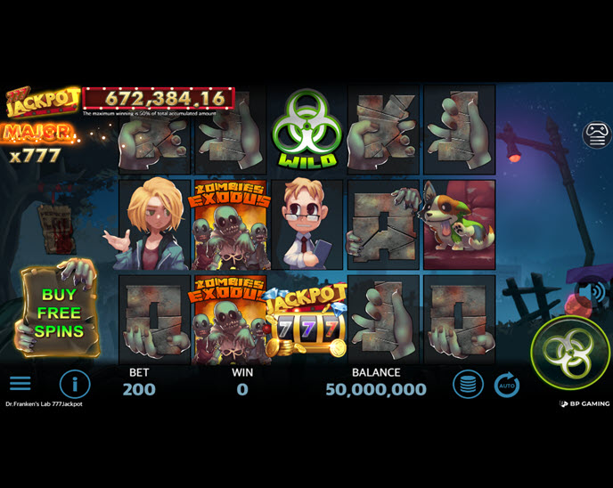 dr.franken’s lab 777 jackpot
