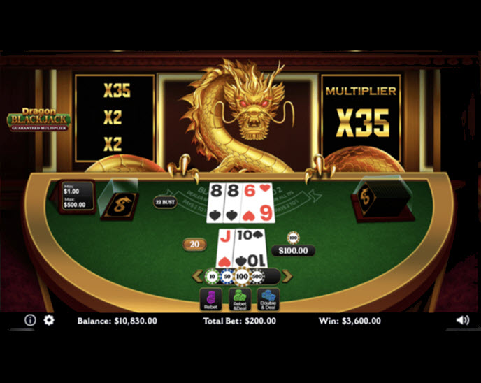 dragon blackjack – guaranteed multiplier