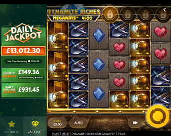 dynamite riches megaways