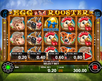 egg and rooster