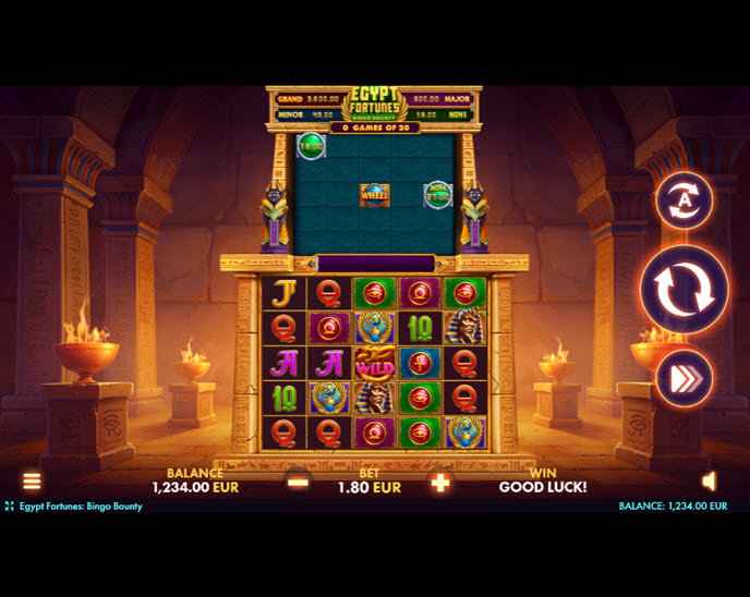 egypt fortunes: bingo bounty