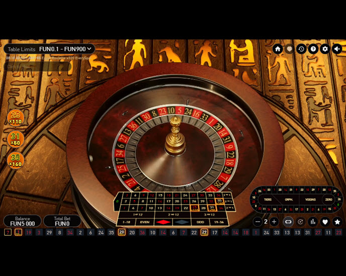 egypt roulette