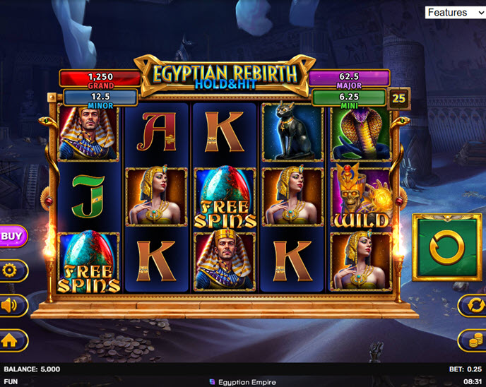 egyptian rebirth - hold & hit