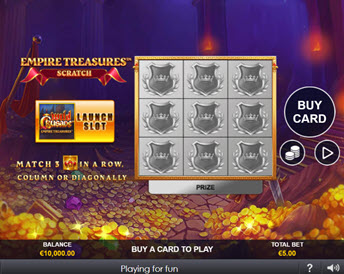empire treasures scratch