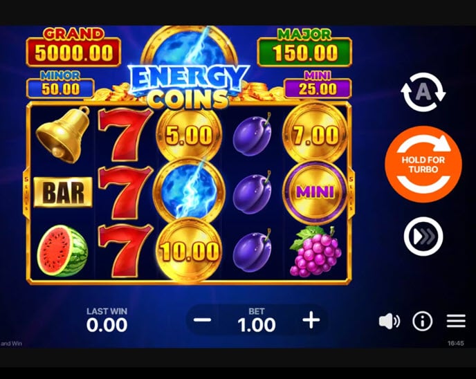 energy coins: hold and win