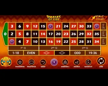 Epic Strike Roulette 9 Masks of Fire
