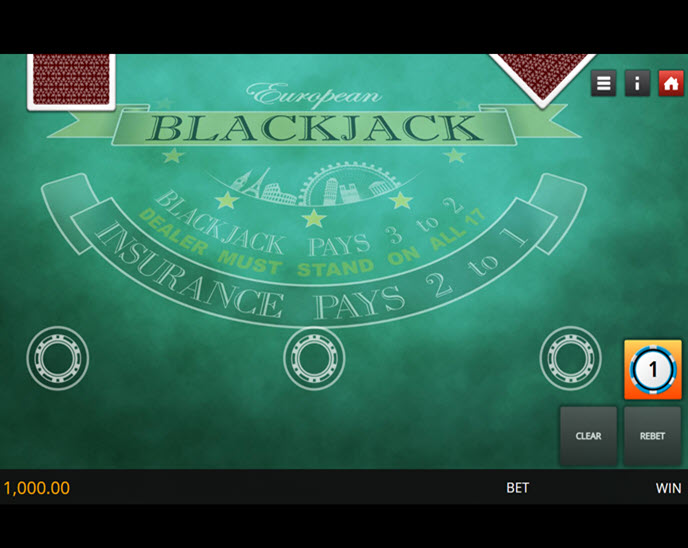 european blackjack (genii)