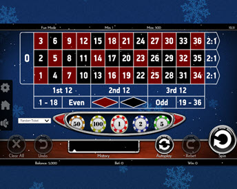 european roulette christmas edition (spinomenal)