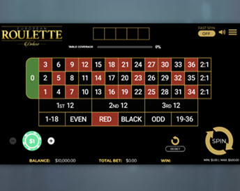 european roulette deluxe (dragon gaming)