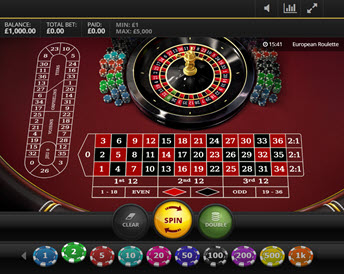 european roulette (red tiger)