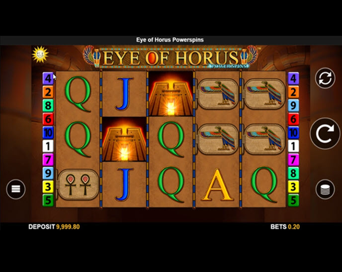 eye of horus power spins