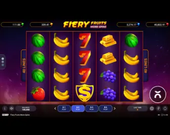 Fiery Fruits More Spins