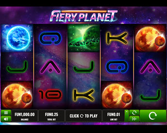 fiery planet