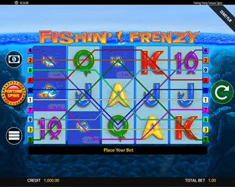 fishin’ frenzy fortune spins