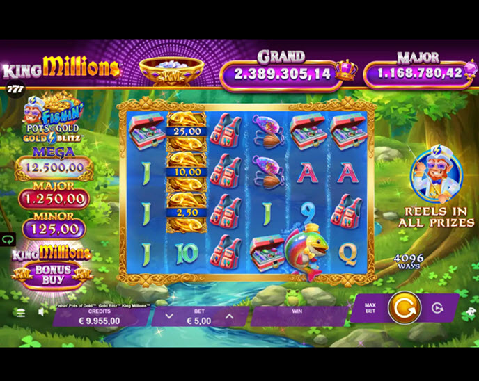 fishin' pots of gold: gold blitz king millions
