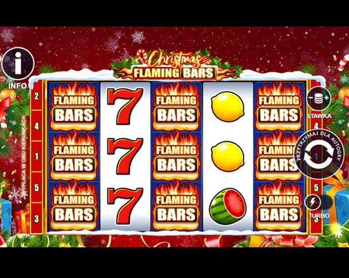 flaming bars christmas