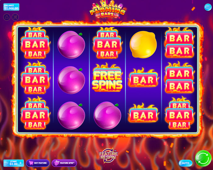 flaming bars (spinberry)