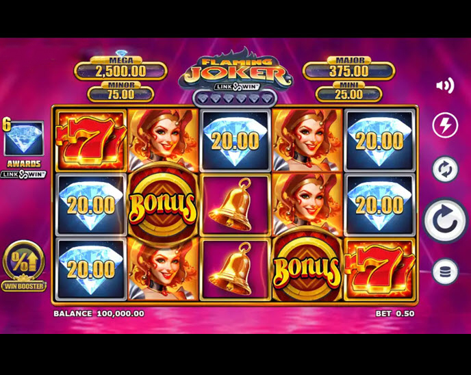 flaming joker link & win