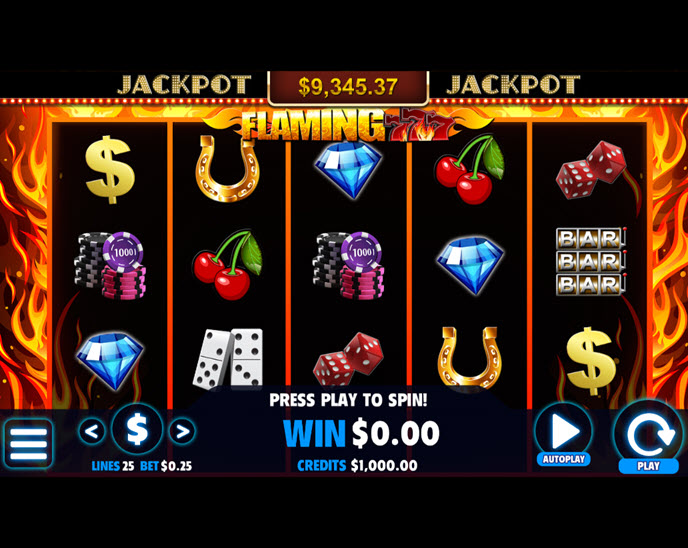 flaming seven (jackpot software)
