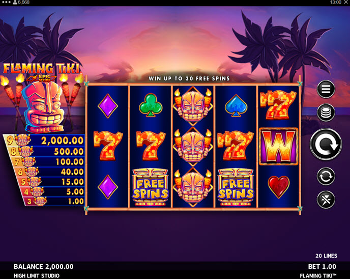 flaming tiki