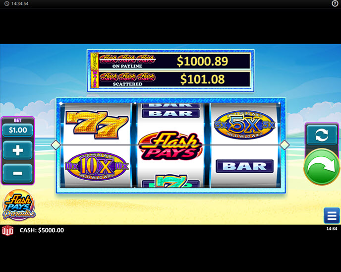flash pays paradise