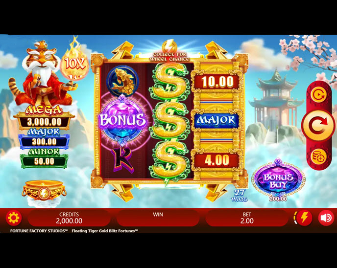 floating tiger gold blitz fortunes