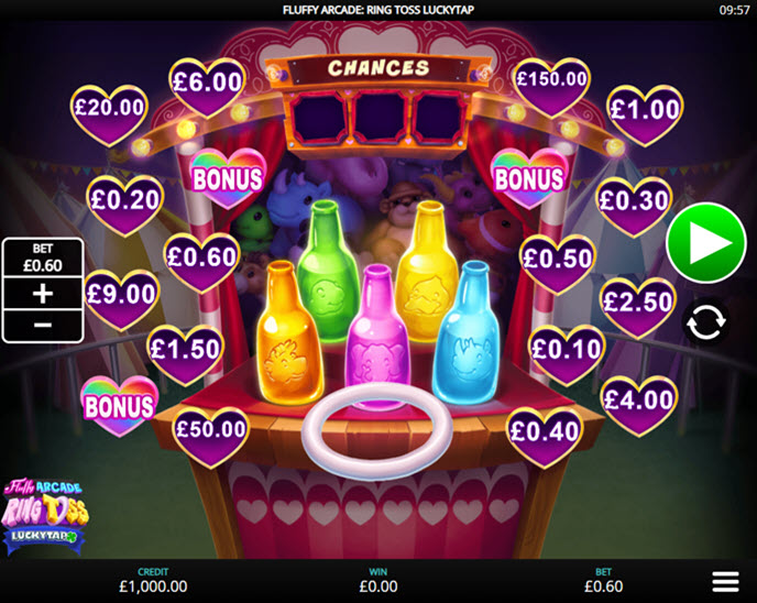 fluffy arcade ring toss luckytap