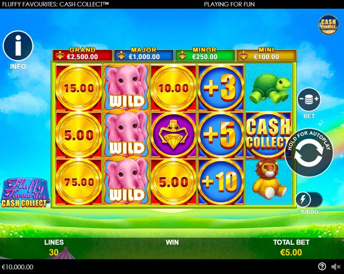 fluffy favourites cash collect
