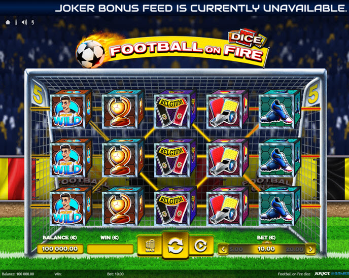 football on fire dice