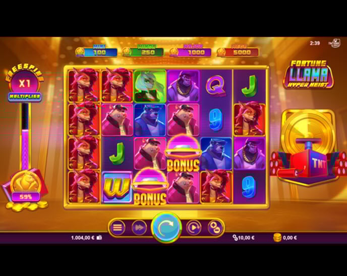 fortune llama hyper heist