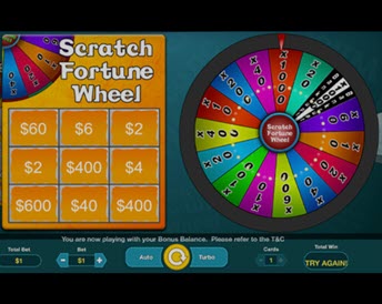 fortune wheel scratch
