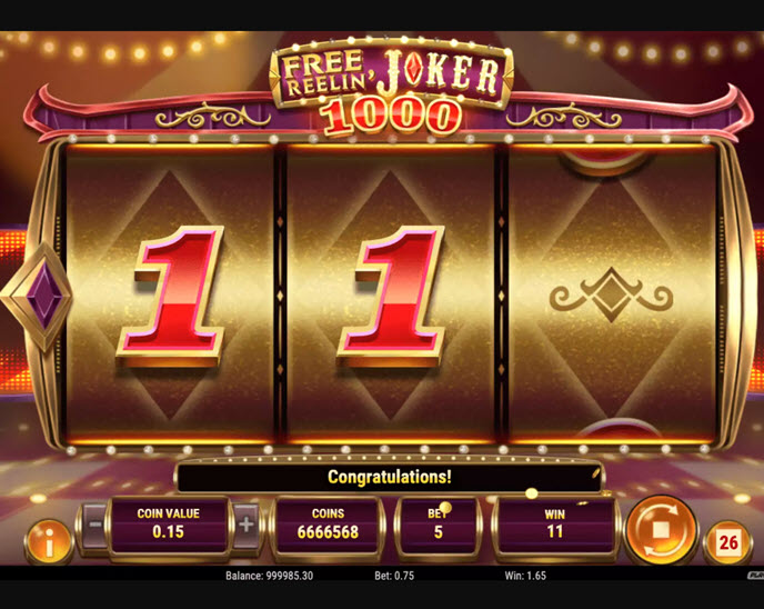 free reelin joker 1000
