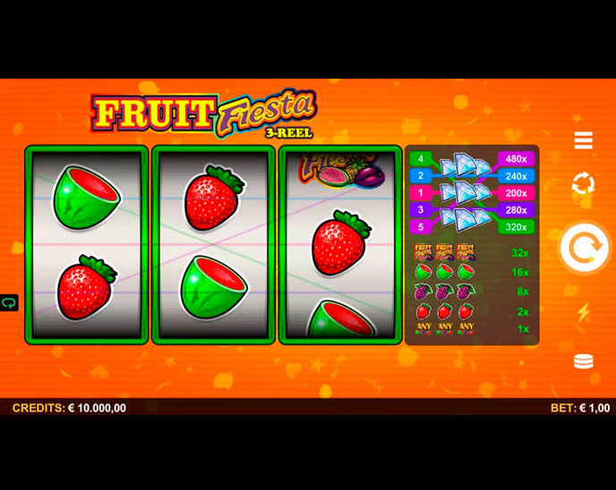 fruit fiesta 3 reel
