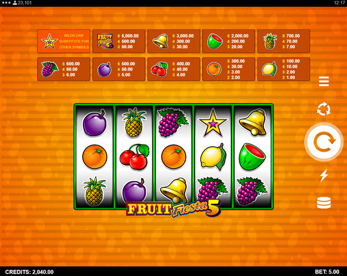 fruit fiesta 5 line