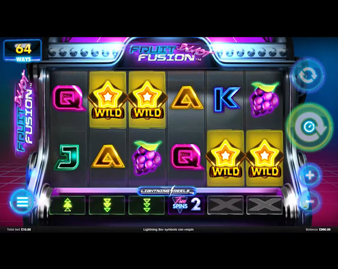 fruit fusion blast lightning reels