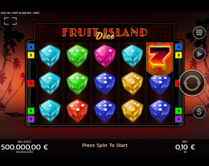 fruit island dice