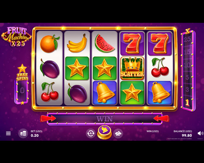 fruit machine x25