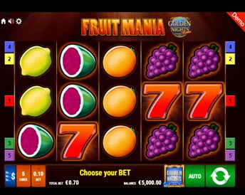 fruit mania golden nights