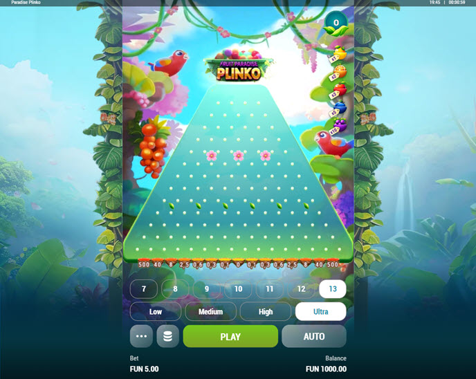 fruit paradise plinko