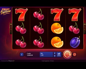 fruit supreme: 25 lines