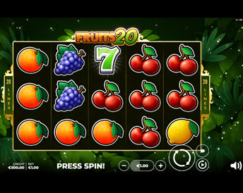 fruits 20 bonus spin