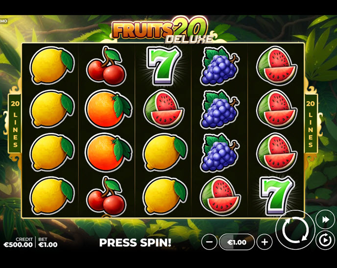 fruits 20 deluxe