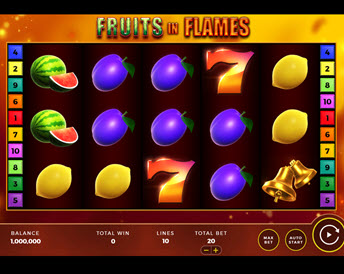 fruits in flames