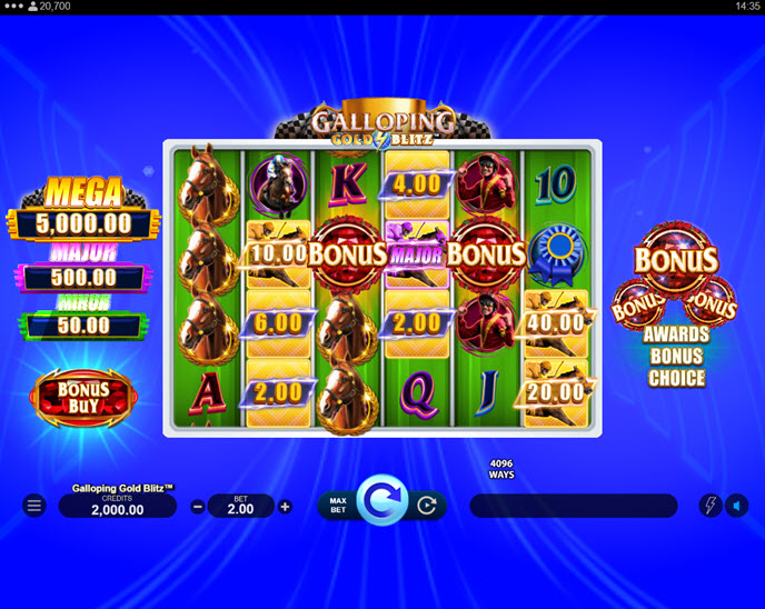 galloping gold blitz
