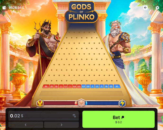gods of plinko