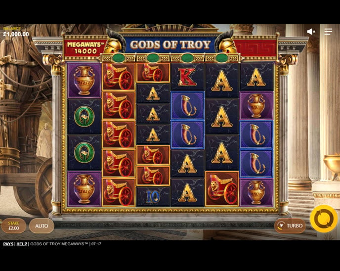 gods of troy megaways