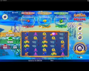 Gold Fish Feeding Time Deluxe Treasure