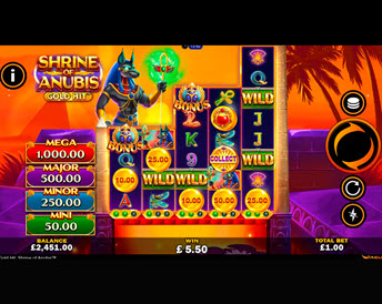 gold hit: shrine of anubis