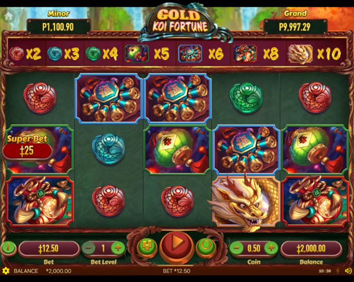 gold koi fortune